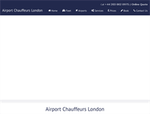 Tablet Screenshot of airportchauffeurslondon.com
